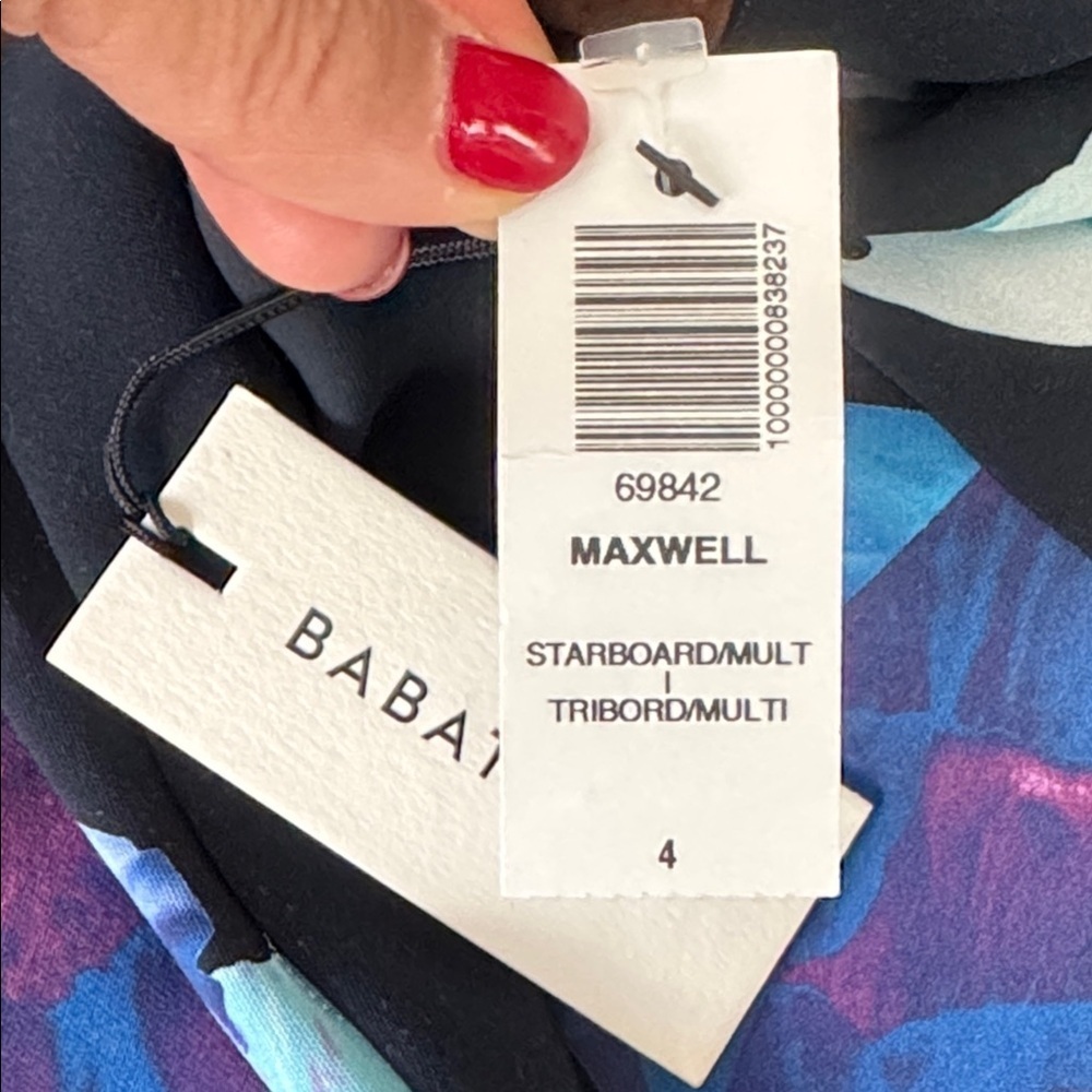 NWT Aritzia Babaton Maxwell Midi Dress in Blue Floral Size 4 - Picture 11 of 14